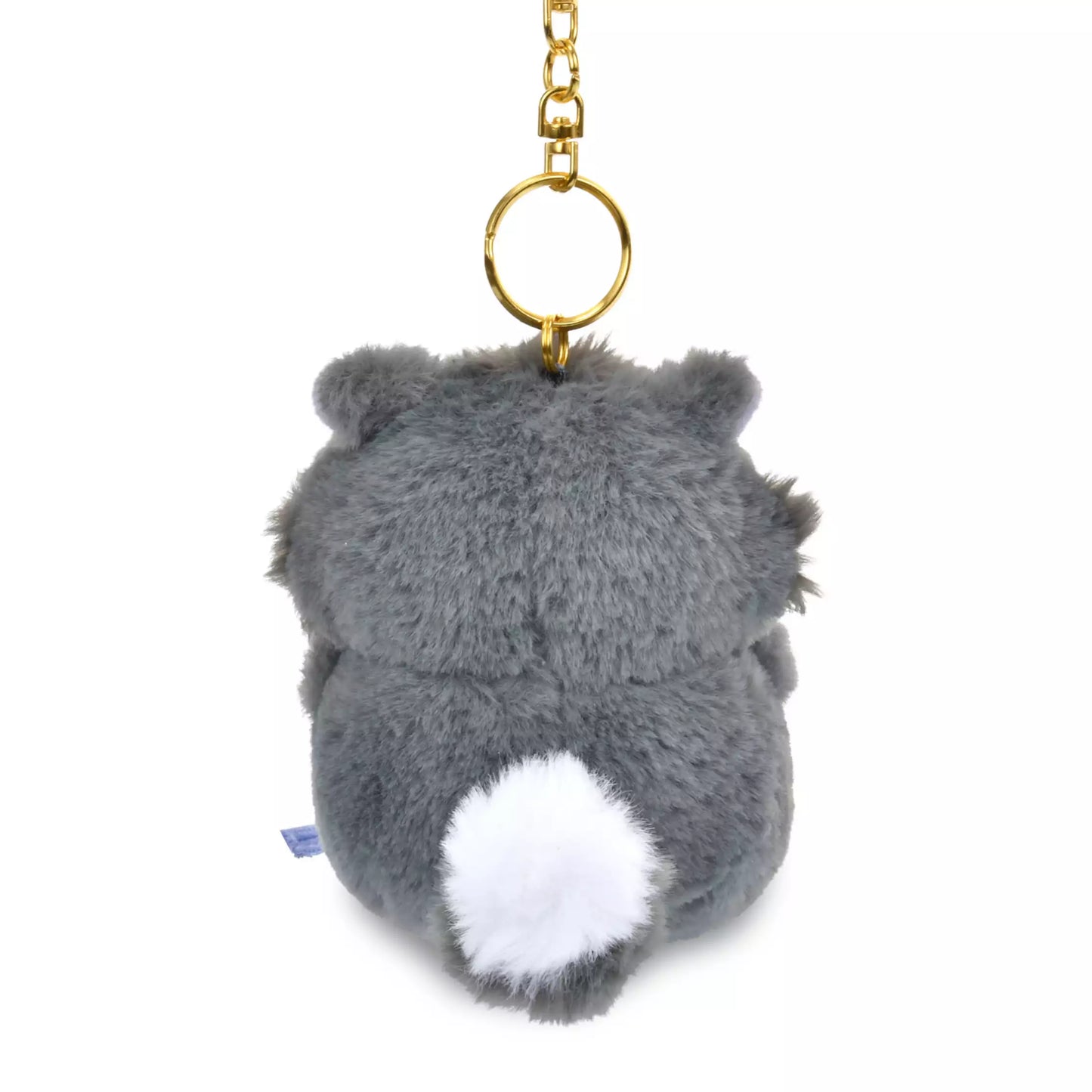 Lucifer and Figaro plush keychains from the Disney Cat Day 2026 series. Fluffy stuffed animal keychains holding a yarn ball or mouse toy. These interactive plushies vibrate when the pull-string toy is pulled.