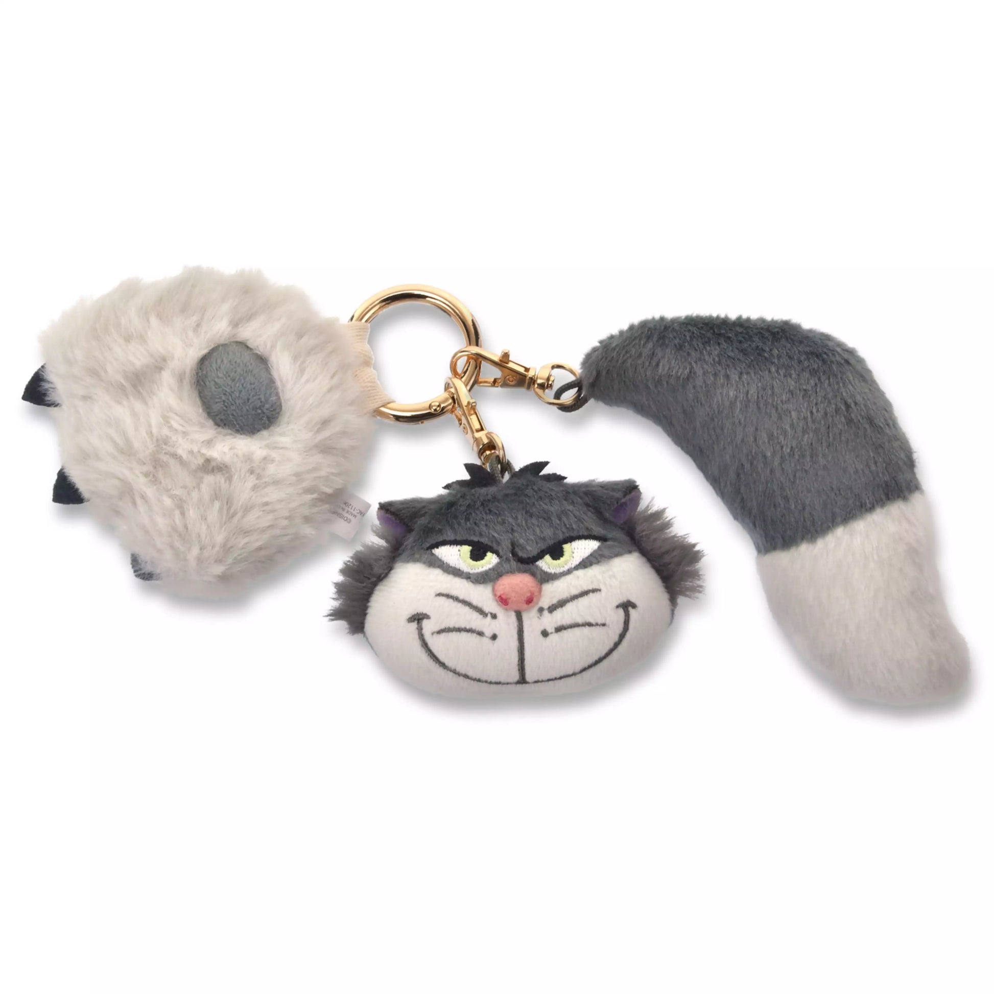 Disney Store Japan Cat Day 2026 limited edition merchandise. Japan exclusive Disney character goods featuring Lucifer, Figaro, and Marie with a chic antique design aesthetic. Lucifer Plush Keychain Paw and Tail.