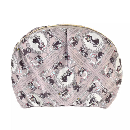 Disney Store Japan Cat Day 2026 limited edition merchandise. Japan exclusive Disney character goods featuring Lucifer, Figaro, and Marie with a chic antique design aesthetic. Figaro and Cleo Pouch.