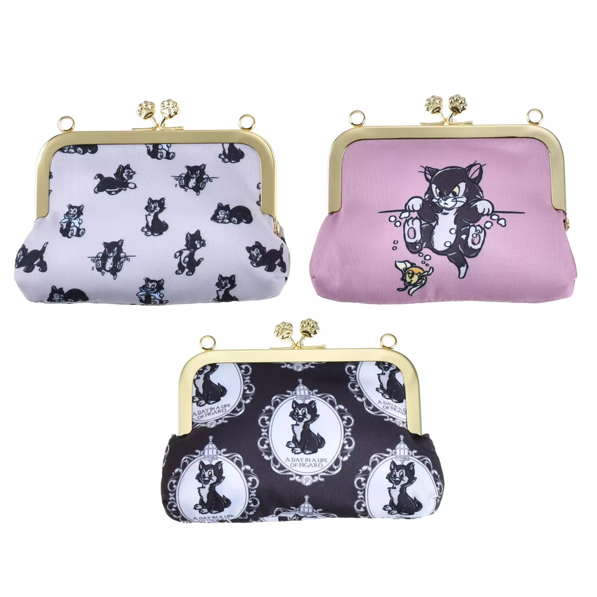 Disney Cat Day 2026 Secret Blind Box package. A mystery collectible item containing one of several Disney Cat characters like Lucifer, Figaro, or the Aristocats. The packaging features a vintage book illustration style.