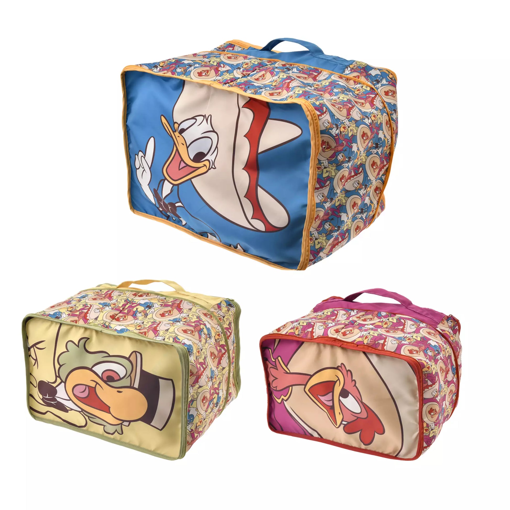 Disney Store Japan-Travel with Amigos-Clothing Compression Bags in Set. Donald, José and Panchito the Three Caballeros. Shop at LEALEA MART.