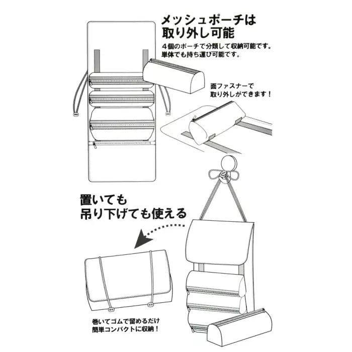 Disney Store Japan-Travel with Amigos-Hanging Pouch. Donald, José and Panchito the Three Caballeros. Shop at LEALEA MART.