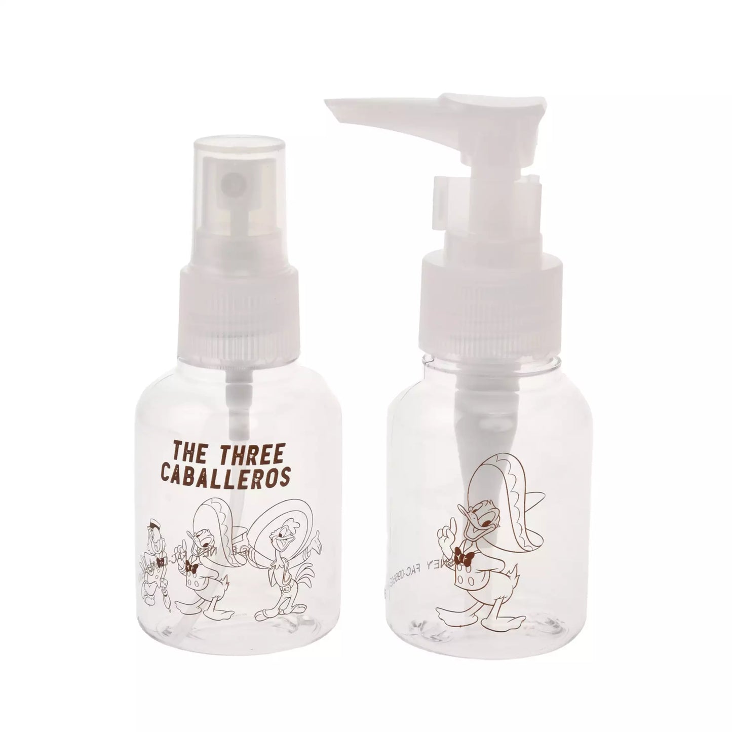 Disney Store Japan-Travel with Amigos-Little Bottles Set with Pouch. Donald, José and Panchito the Three Caballeros. Shop at LEALEA MART.