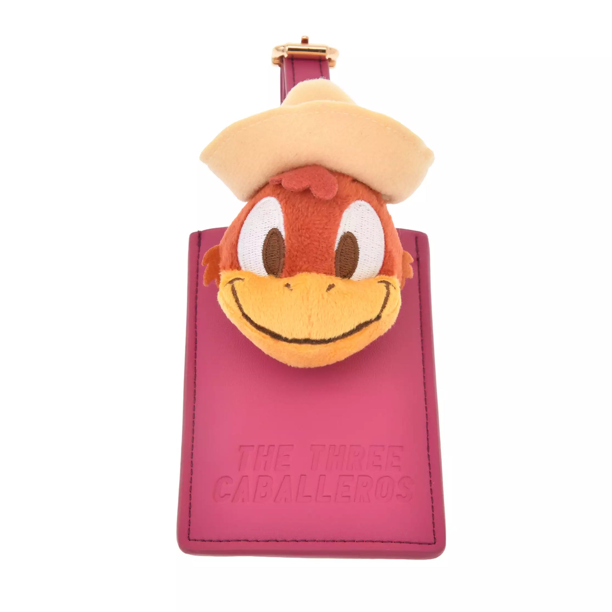 Disney Store Japan-Travel with Amigos-Panchito Luggage Tag with Plush. Donald, José and Panchito the Three Caballeros. Shop at LEALEA MART.