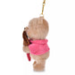 Disney Store Japan Pooh Plush keychain - Chocolate Style