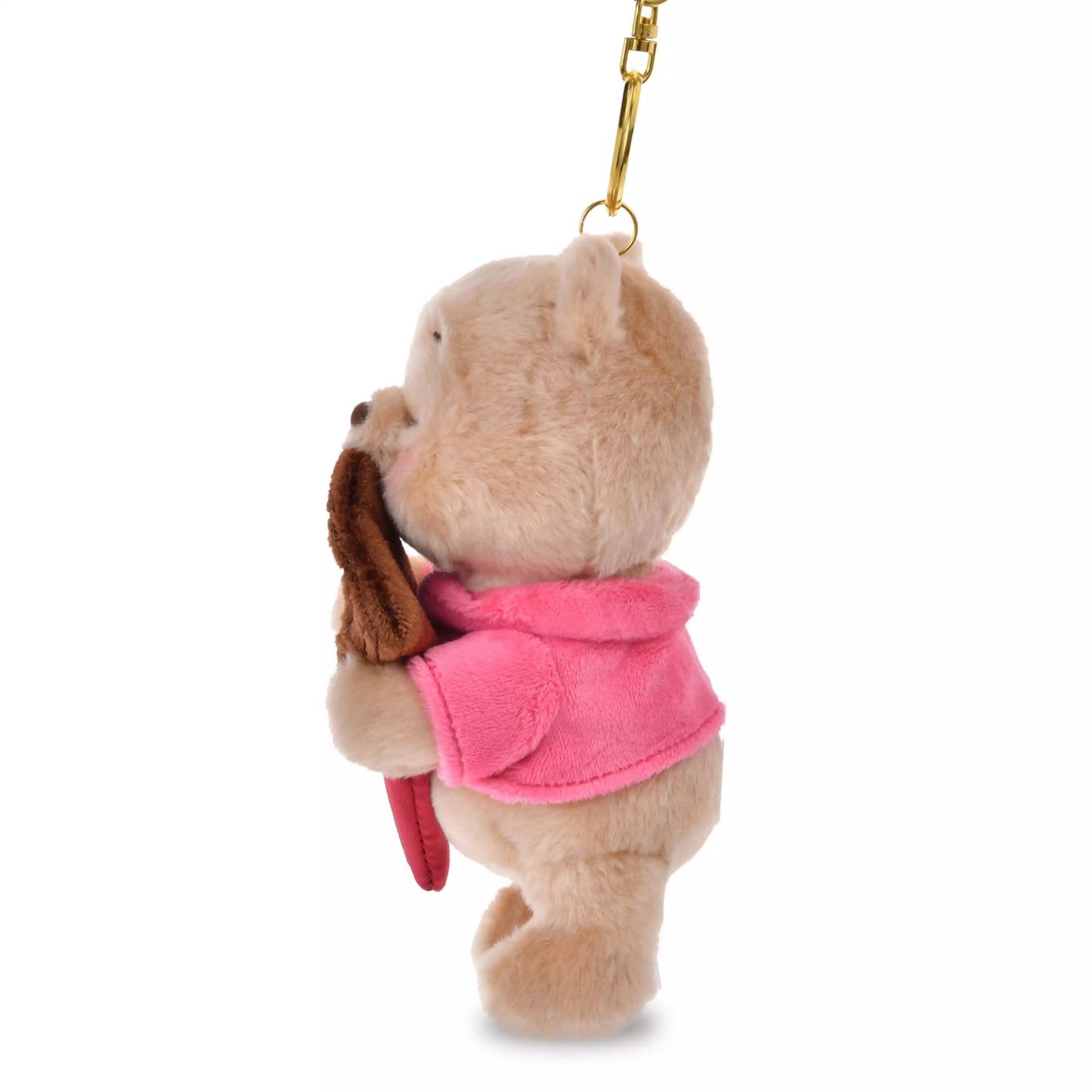 Disney Store Japan Pooh Plush keychain - Chocolate Style