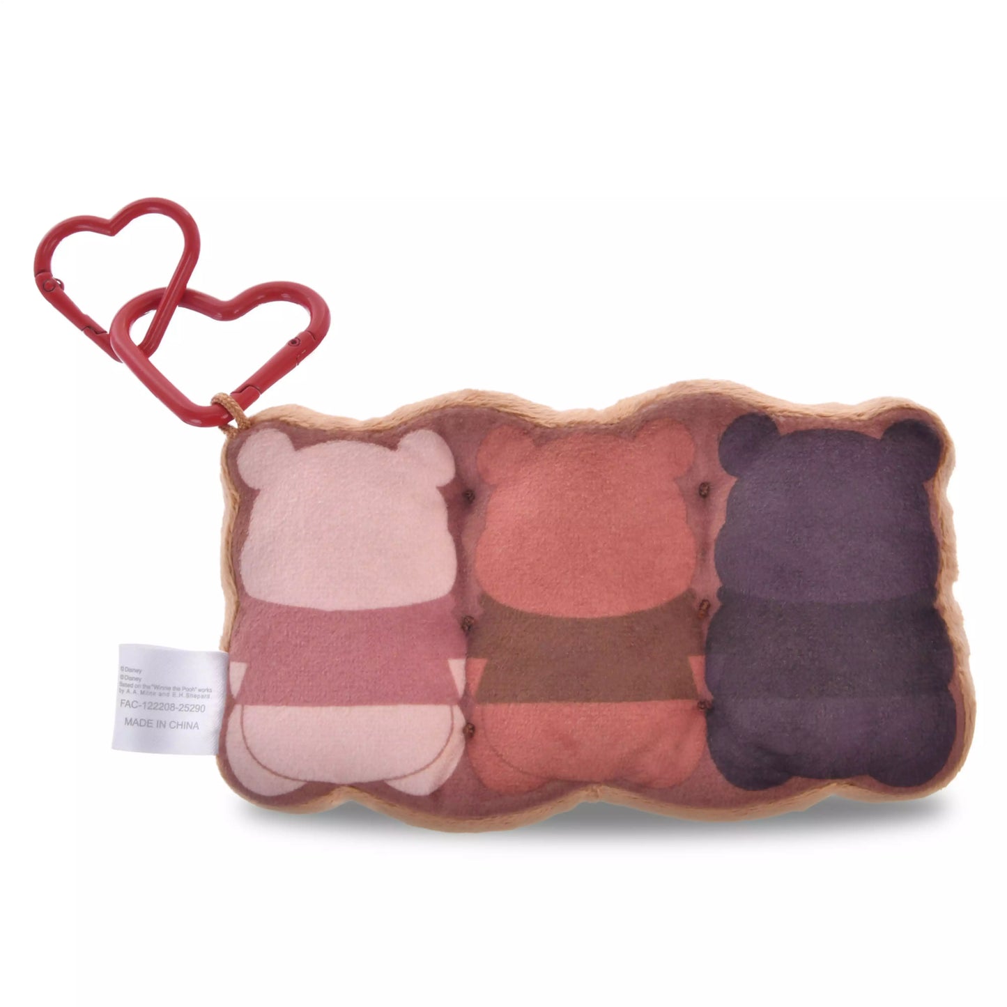 Disney Store Japan Pooh Plush keychain Three Choco - Chocolate Style