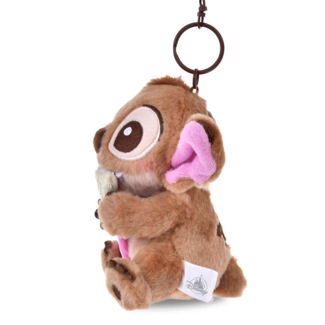 Disney Store Japan Stitch Plush keychain - Chocolate Style