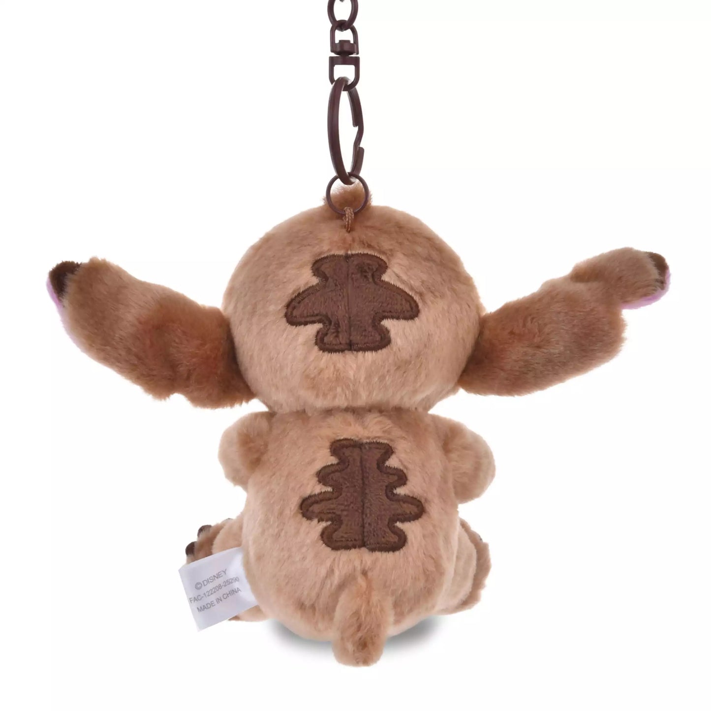 Disney Store Japan Stitch Plush keychain - Chocolate Style