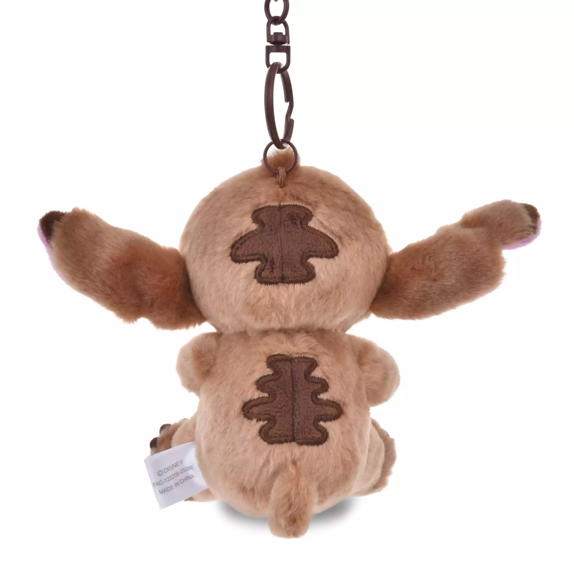 Disney Store Japan Stitch Plush keychain - Chocolate Style