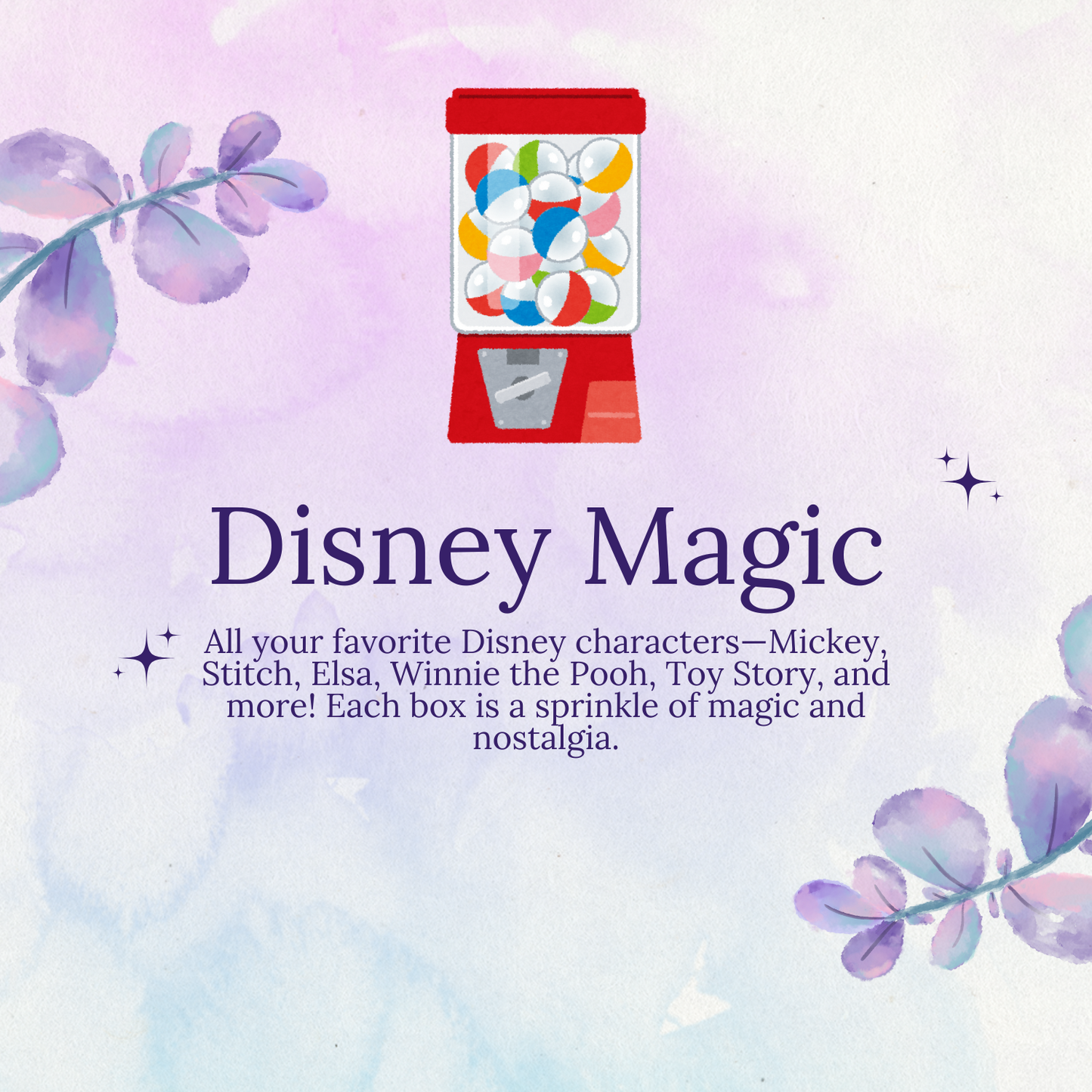 [FREE SHIPPING] GACHA MART - Gacha Blind Box - Disney Magic (5 gacha in 1 box)