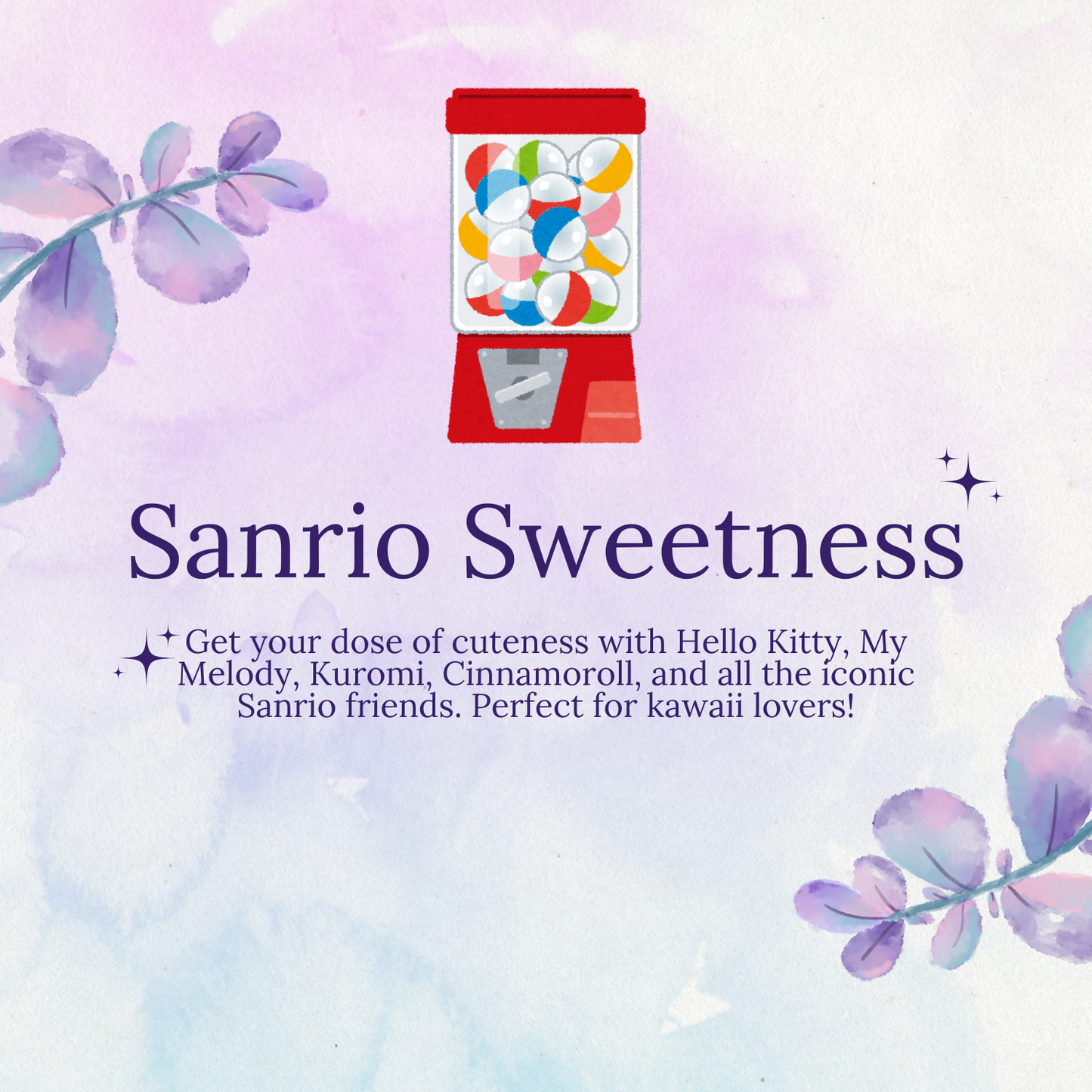 [FREE SHIPPING] GACHA MART - Gacha Blind Box - Sanrio Sweetness (5 gacha in 1 box)