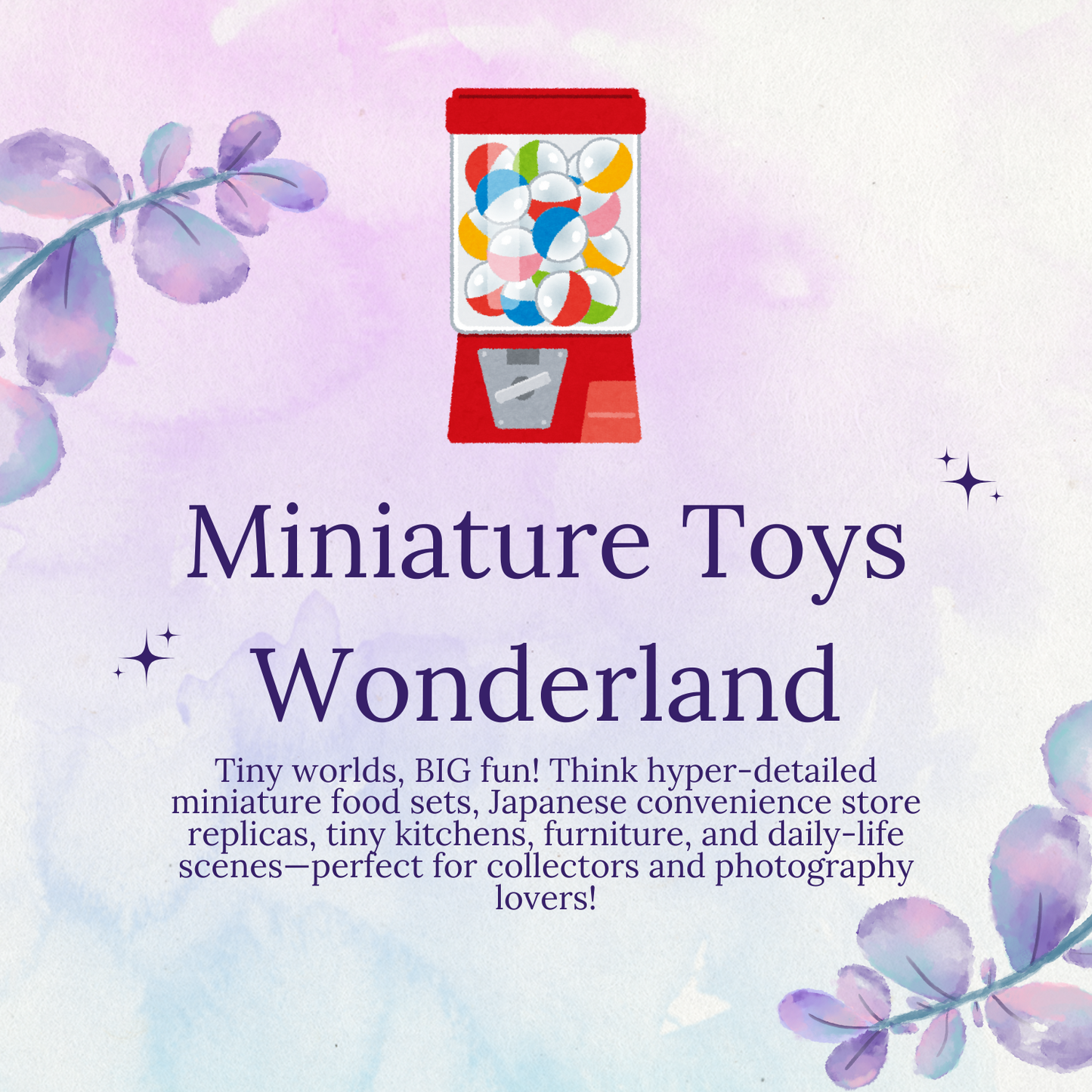 [FREE SHIPPING] GACHA MART - Gacha Blind Box - Miniature Toys Wonderland (5 gacha in 1 box)