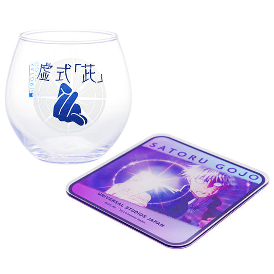 USJ-Jujutsukaisen-Glass Cup and Coaster. Shop at LEALEA MART.