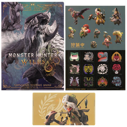 Universal Studio Japan-Monster Hunter Wilds-Plastic Folders and Stickers Set. Shop at LEALEA MART.