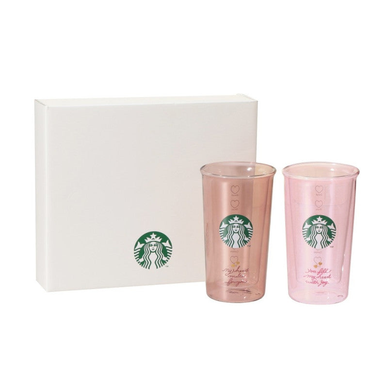 Japan Starbucks - Valentine's Day 2026 - 355ml pair glass