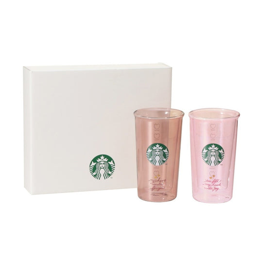Japan Starbucks - Valentine's Day 2026 - 355ml pair glass