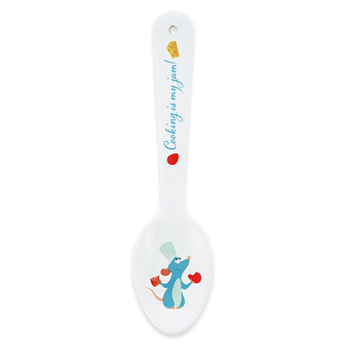 A spoon featuring Chef Remy from the 'Food & Wine Festival 2026' collection. The design includes motifs of cheese, grapes, and wine, perfect for making your dining table lively as described in the festival theme.
