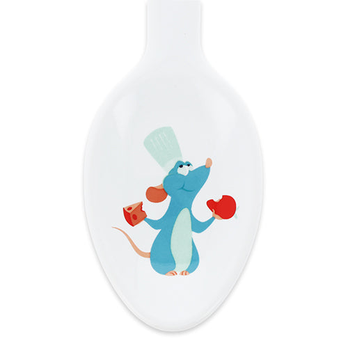 A spoon featuring Chef Remy from the 'Food & Wine Festival 2026' collection. The design includes motifs of cheese, grapes, and wine, perfect for making your dining table lively as described in the festival theme.