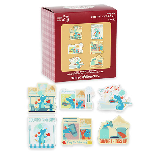 Set of decorative magnets with Remy in packaging, featuring Tokyo DisneySea branding.