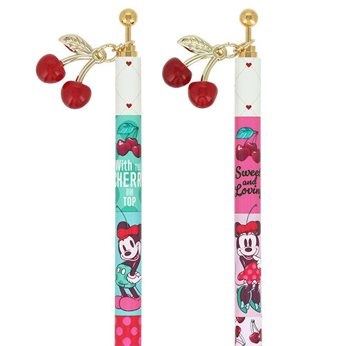 Tokyo Disney Resort Valentine 2026 Minnie Mouse Ball Pen Set - Sweet and Loving with the Cherry on top Collection