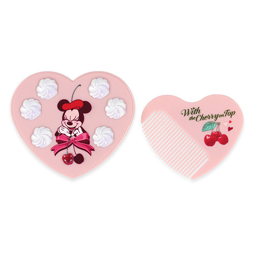 Tokyo Disney Resort Valentine 2026 Minnie Mouse Comb with Mirror - Sweet and Loving with the Cherry on top Collection