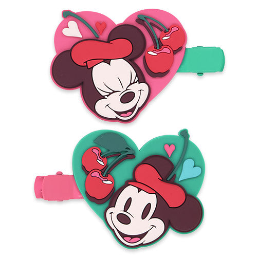 Tokyo Disney Resort Valentine 2026 Minnie Mouse Hair Clip Set - Sweet and Loving with the Cherry on top Collection