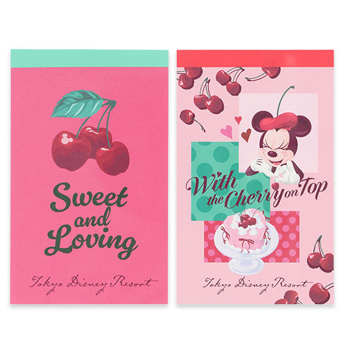 Tokyo Disney Resort Valentine 2026 Minnie Mouse Memo Set - Sweet and Loving with the Cherry on top Collection