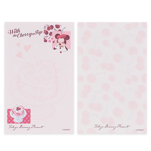 Tokyo Disney Resort Valentine 2026 Minnie Mouse Memo Set - Sweet and Loving with the Cherry on top Collection