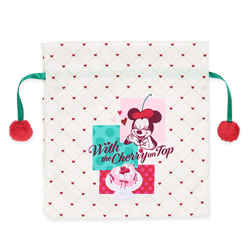 Tokyo Disney Resort Valentine 2026 Minnie Mouse String Bag - Sweet and Loving with the Cherry on top Collection