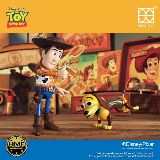 Disney Character - HEROCROSS figure - Woody 2.0 Metal Alloy WOODY & SLINKY DOG Limited Set