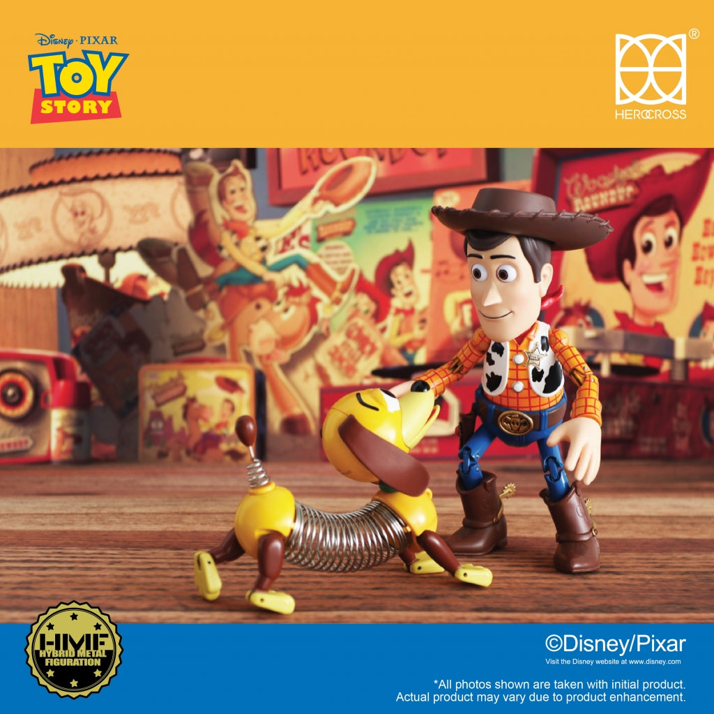 Disney Character - HEROCROSS figure - Woody 2.0 Metal Alloy WOODY & SLINKY DOG Limited Set