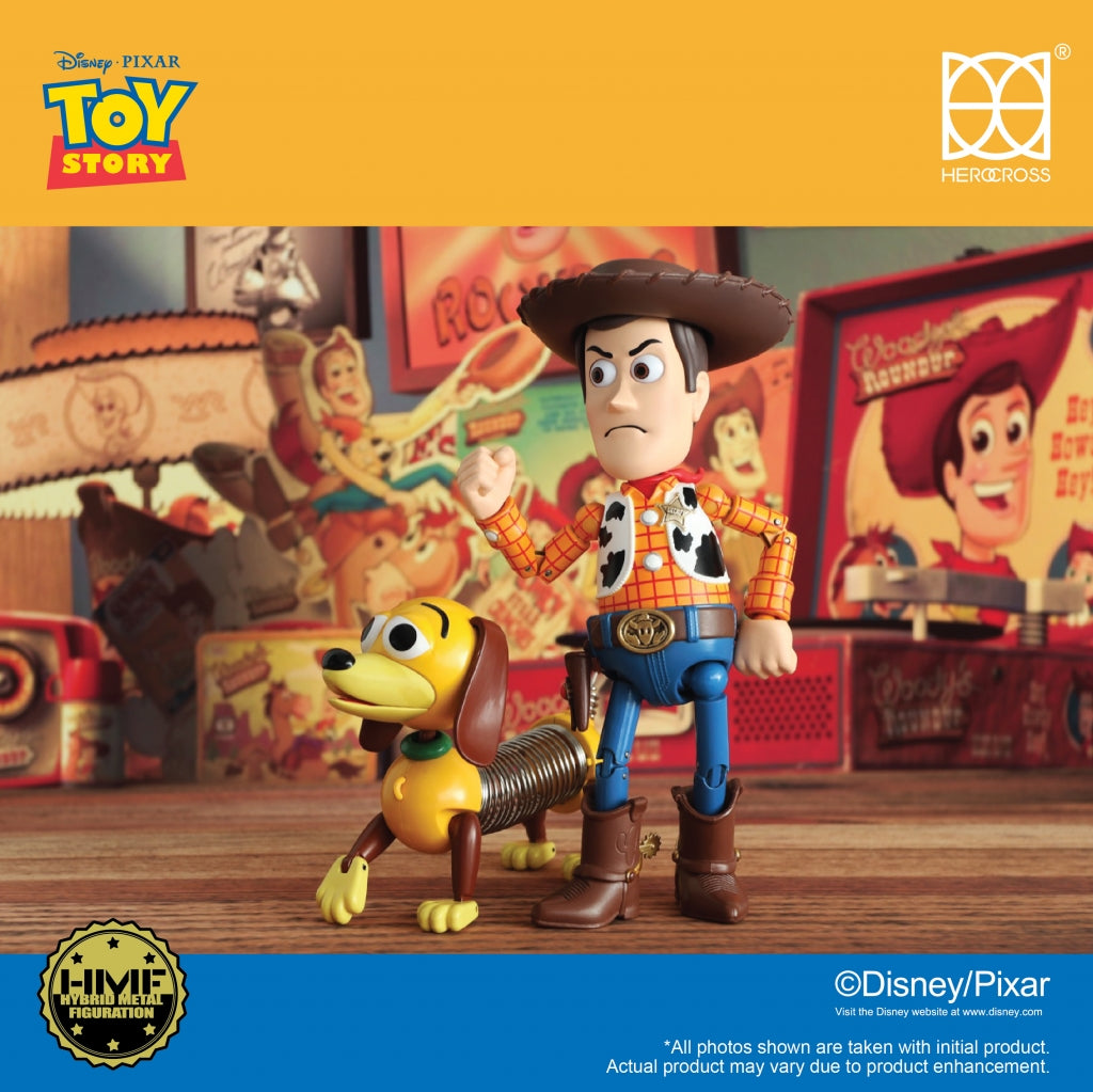 Disney Character - HEROCROSS figure - Woody 2.0 Metal Alloy WOODY & SLINKY DOG Limited Set