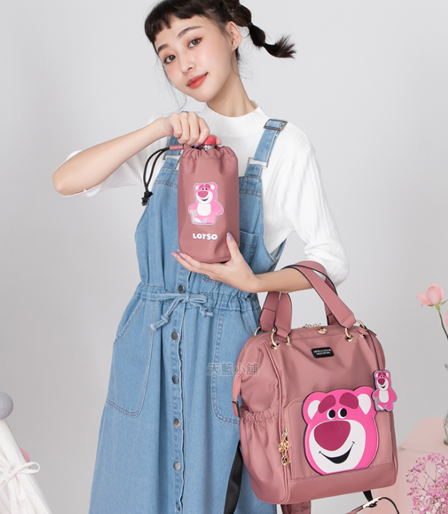 Disney Character Backpack with Water Bottle Bag