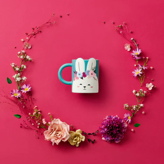 Hong Kong Starbucks - 12OZ RABBIT FLOWER CROWN MUG