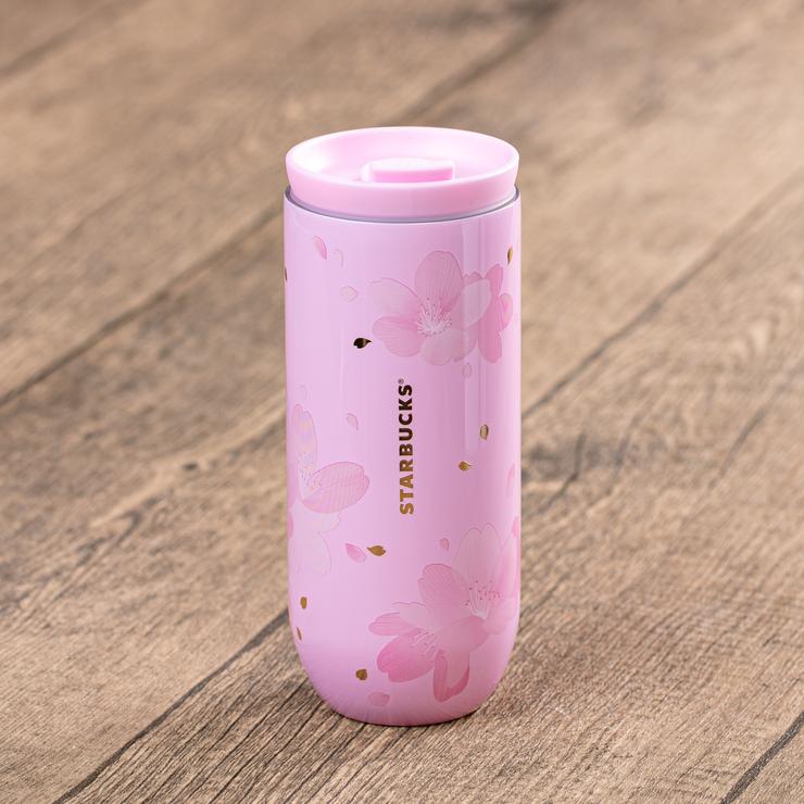 Hong Kong Starbucks - Spring Pink Full Blossom Stainless Steel Tumbler 12oz