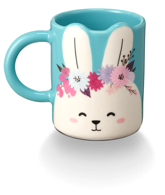 Hong Kong Starbucks - 12OZ RABBIT FLOWER CROWN MUG