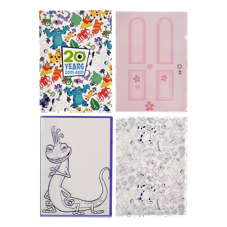 ShopDisney Japan - Monster Inc 20th Anniversary - A4 file set of 4