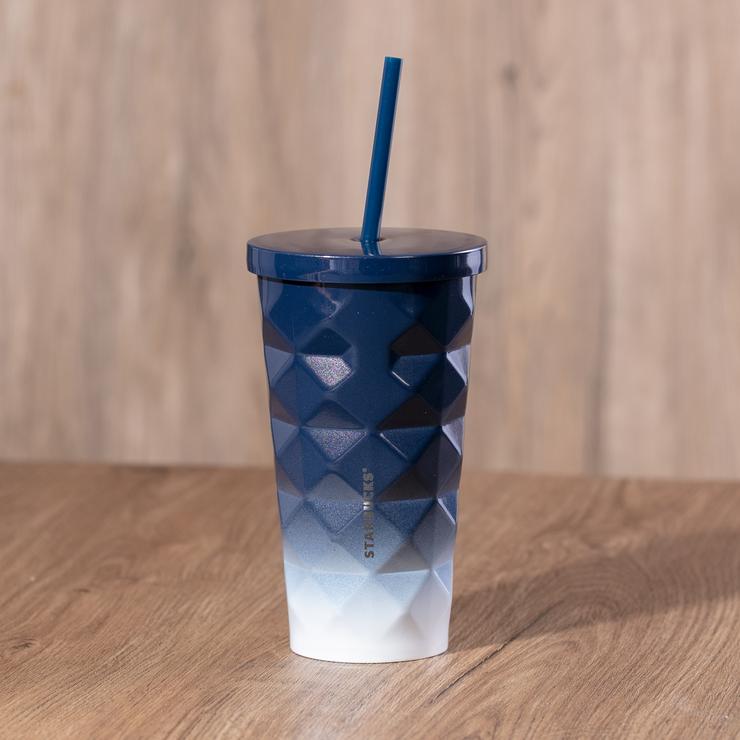 Hong Kong Starbucks - Gradient Blue Cold Cup 16oz