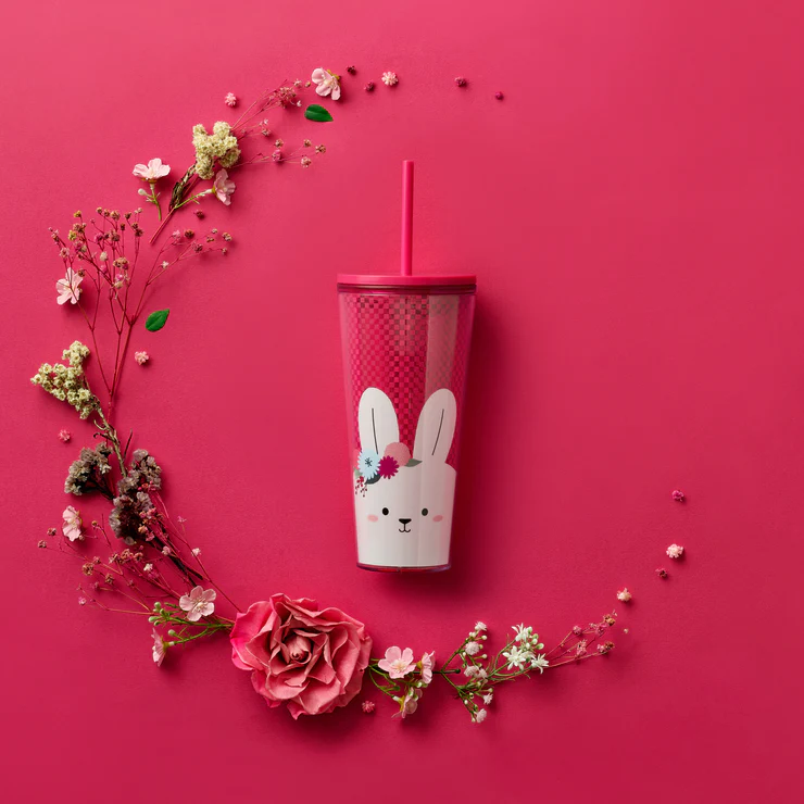 Hong Kong Starbucks - 20OZ RABBIT FACE COLD CUP