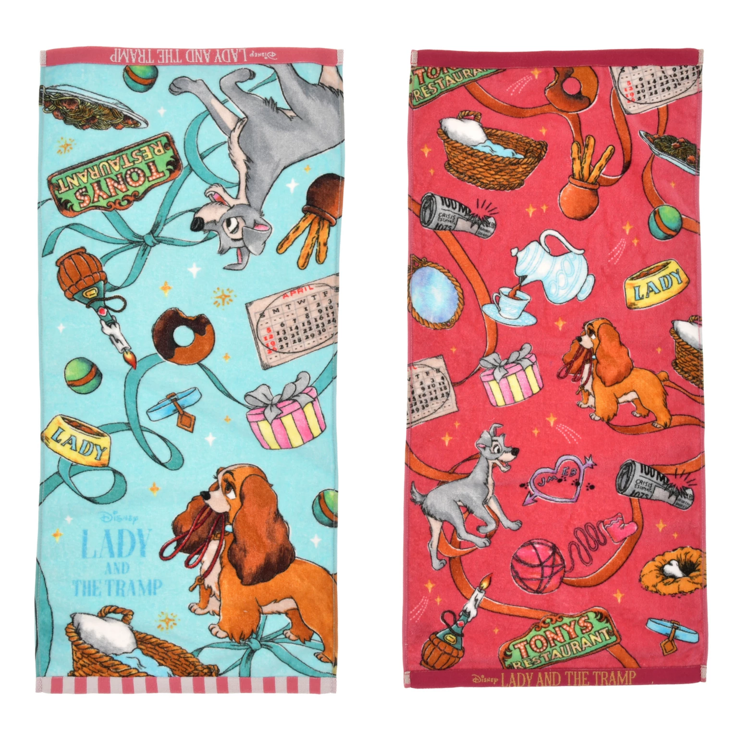 SDJ - Face Towel Set of 2 (Lady and the Tramp)