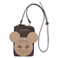 SDJ - Japan Maison de FLEUR Mickey Mouse Cell Phone Bag (Brown)