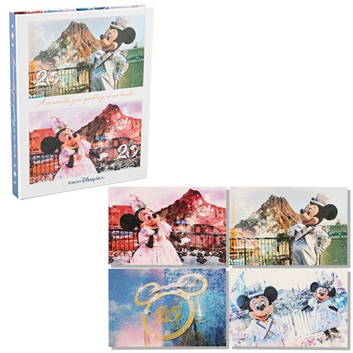 TDR - Disney Sea 20th Anniversary - Postcard set of 4 with case