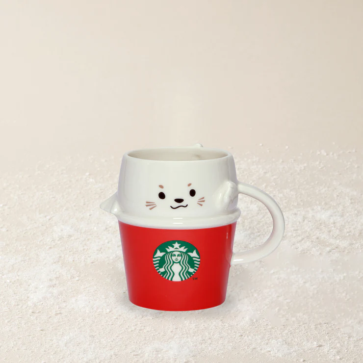 Hong Kong Starbucks - 12OZ SEAL RED MUG