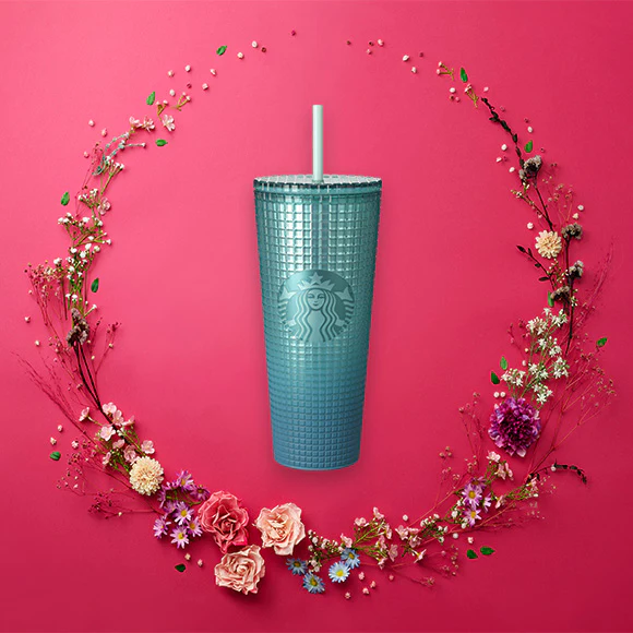Hong Kong Starbucks - Online Exclusive - 24OZ BLUE GRID COLD CUP
