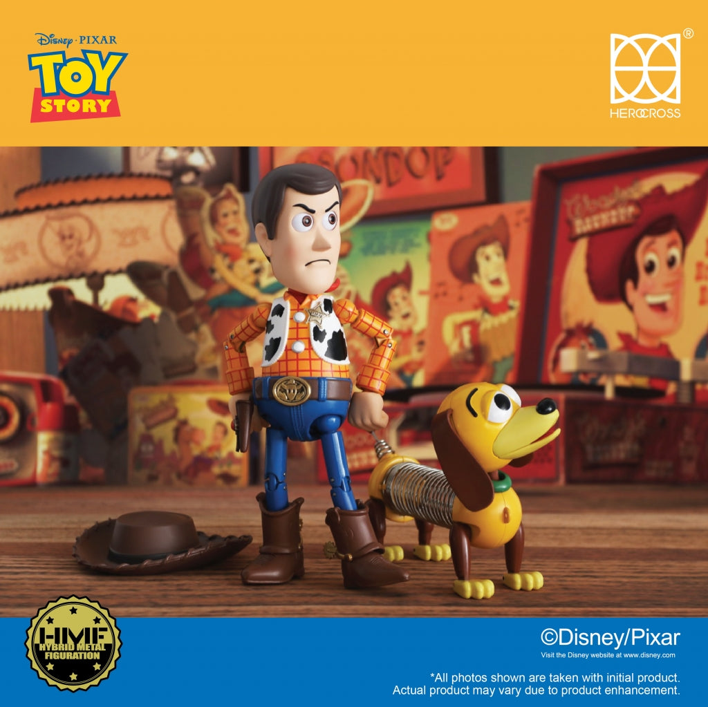 Disney Character - HEROCROSS figure - Woody 2.0 Metal Alloy WOODY & SLINKY DOG Limited Set