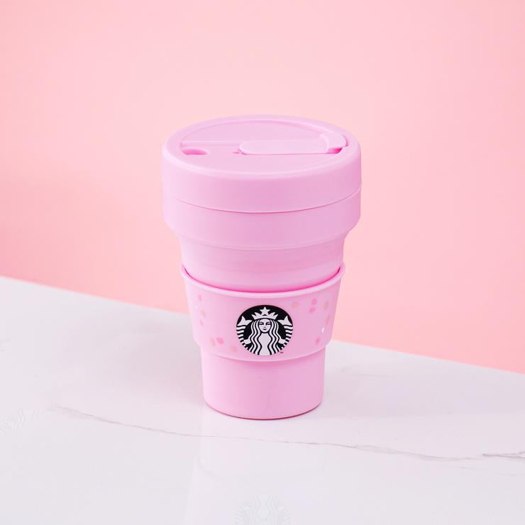 Hong Kong Starbucks - Spring21 Stojo Pink Collapsible Cup 12oz Stojo