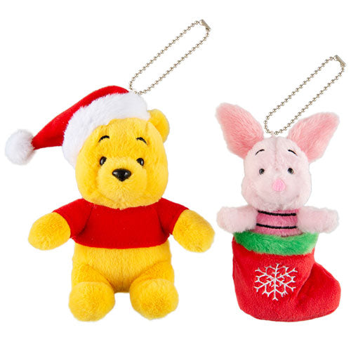 TDR - Christmas 2022 - Winnie the Pooh and Piglet plush keychain set