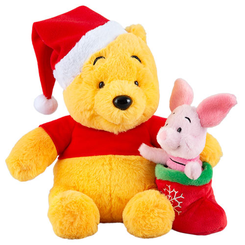 TDR - Christmas 2022 - Winnie the Pooh and Piglet plush