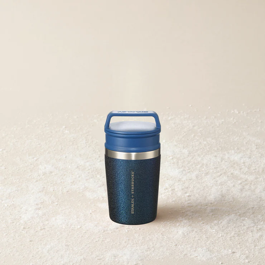 Hong Kong Starbucks -  8OZ STANLEY NAVY GLITTERING TUMBLER